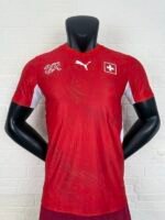 Player Version 2026-2027 Switzerland Home Red Soccer Jersey AAA