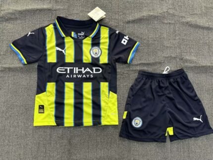 2024/2025 Manchester City Away Football Shirt 1:1 Thai Quality Kids Size