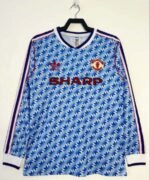 1990/1992 Retro Long Sleeve Manchester United Away Football Shirt 1:1 Thai Quality
