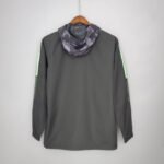 2021/2022 Manchester United Jersey Windbreaker Black And Grey Camouflage - Image 2