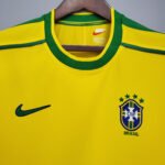 1998 Retro Brazil Soccer Jersey Home - Image 3