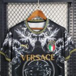 2023 Italy Special Edition Black Soccer Shirt - Image 4
