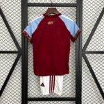 2025/2026 Aston Villa Home Football Shirt 1:1 Thai Quality Kids Size - Image 2