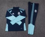 2026 Argentina Half-Pull Training Suit Royal Blue Jersey Set - Image 7