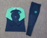 2023/2024 Barcelona Half-Pull Training Suit Royal blue Jersey Set - Image 7