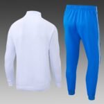 2025/2026 Real Madrid Long Zipped Jacket White Blue Pants Football Shirt 1:1 Thai Quality Set - Image 2