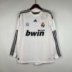 2009/2010 Retro Long Sleeve Real Madrid Home Football Shirt1:1 Thai Quality