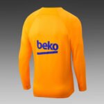 2022/2023 Barcelona Half-Pull Training Suit Yellow Jersey Set - Image 4