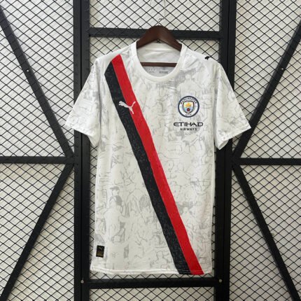 2025/2026 Manchester City KidSuper Joint Edition White Football Shirt 1:1 Thai Quality