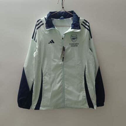 2024/2025 Arsenal Windbreaker Light Green Soccer Jersey 1:1 Thai Quality