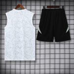 2025/2026 Real Madrid Sleeveless Training Wear Set White Football Shirt 1:1 Thai Quality - Image 2