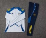 2024/2025 Boca Juniors Half-Pull Training Suit Gray Blue Sleeves Jersey 1:1 Thai Quality - Image 7