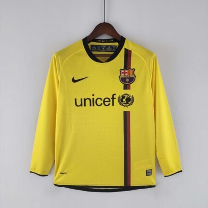 2008/2009 Retro Long Sleeve Barcelona Away Football Shirt 1:1 Thai Quality