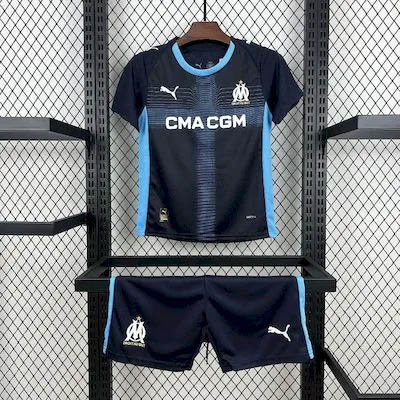 2025/2026 Olympique de Marseille Away Football Shirt 1:1 Thai Quality Kids Size
