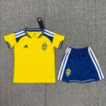 2026 Sweden Home Football Shirt 1:1 Thai Quality Kids Size