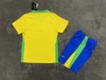 2025 Brazil Home Football Shirt 1:1 Thai Quality Kids Size - Image 2