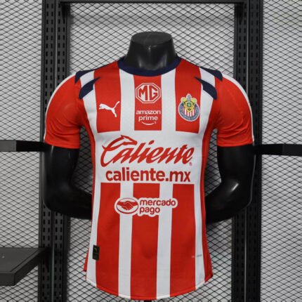 2025/2026 Player Version Chivas Guadalajara Home Soccer Jersey 1:1 Thai Quality