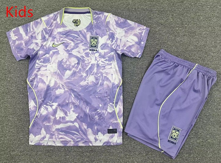 fcf99fca 2026-2027 Korea Away Puprle Kids/Youth Soccer Uniform - Image 1