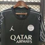 2024/2025 Psg Paris Saint-Germain Fourth Away Black Football Shirt 1:1 Thai Quality - Image 3