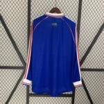 1998 Retro Long Sleeve France Home Football Shirt 1:1 Thai Quality - Image 2