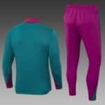 2024/2025 Psg Paris Saint-Germain Half-Pull Training Suit Blackish green Set - Image 2