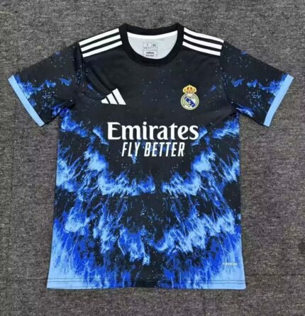 2025/2026 Real Madrid Special Edition Black And Blue Football Shirt1:1 Thai Quality
