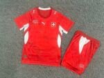 2026-2027 Switzerland Home Red Kids/Youth Soccer uniform