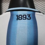 Player Version 2026-2027 Argentina Home White&Blue Long Sleeve Soccer Jersey AAA - Image 4