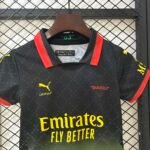 2024/2025 AC Milan Fourth Away Black Soccer Jersey 1:1 Thai Quality Kids Size - Image 3