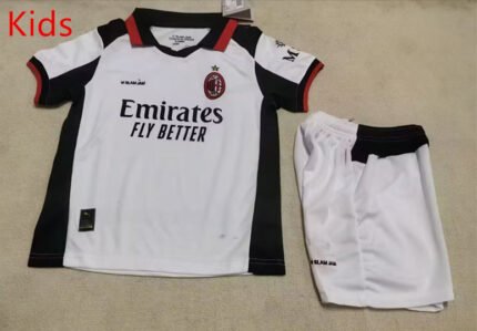 2026-2027 AC Mlian White kids/youth  Soccer uniform