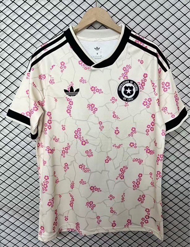 psc (3) (S-4XL)26-27 Chile Away White Soccer Jersey AAA - Image 1