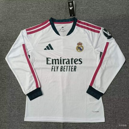 2026-2027 Real Madrid Home White Long sleeves Soccer Jersey AAA