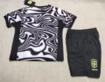 2026-2027 Brazil Goalkeeper Gray Yellow Kids/Youth Soccer Uniform - Image 2