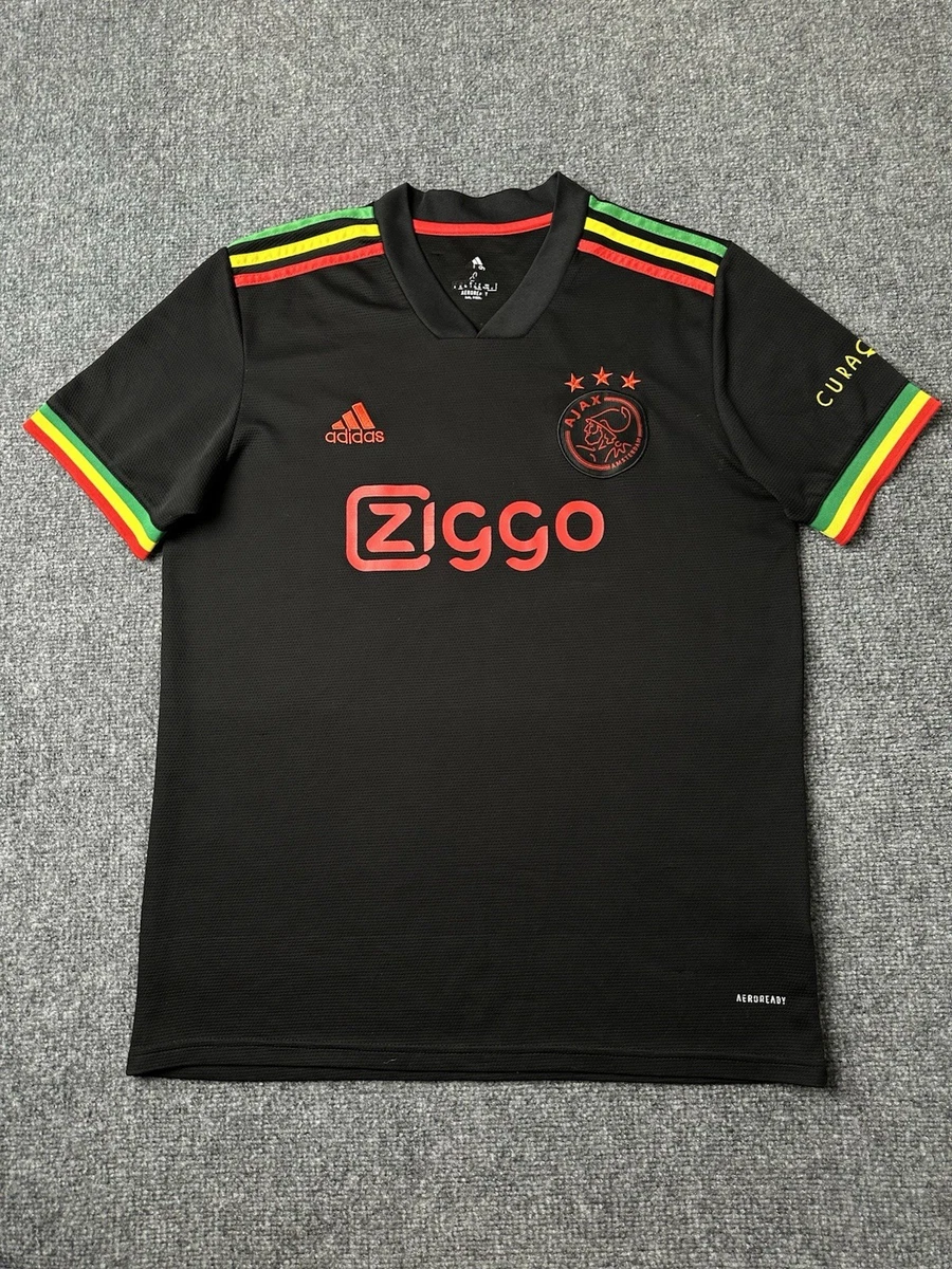 s-l1200 2021 Ajax Black Soccer Jersey AAA - Image 1