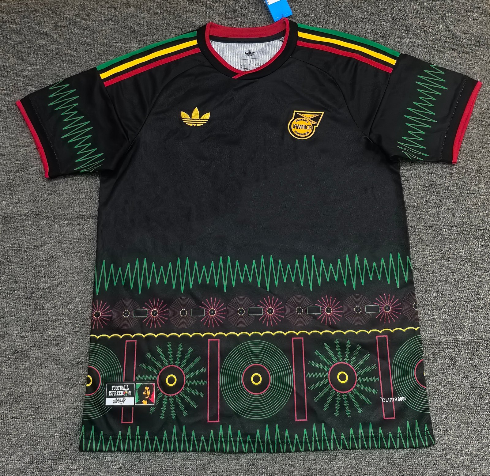 牙买加客场S-4X2 (s-4xl)2026-2027 Jamaica Away Black Soccer Jersey AAA - Image 1