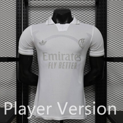 Player version La Liga 125th Anniversary Edition Real Madrid  White Soccer Jersey AAA