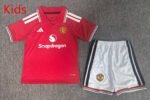 2026-2027 Manchester United Home Red kids/youth  Soccer uniform