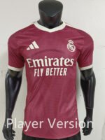 Player version 26-27 Real Madrid  Away Purple Red Soccer Jersey AAA