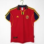 Retro version 2000 Spain Home Red Soccer Jersey AAA