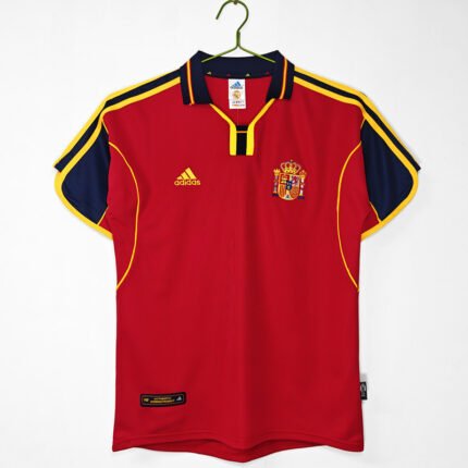Retro version 2000 Spain Home Red Soccer Jersey AAA