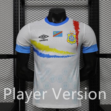 Player version 2026-2027 Congo Away White Soccer Jersey AAA