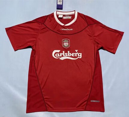 Retro Version 2002-04 Liverpool Home Red Soccer Jersey AAA