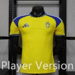 Player version 2026-2027 Sweden Home Yellow Soccer Jersey AAA