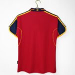 Retro version 2000 Spain Home Red Soccer Jersey AAA - Image 2