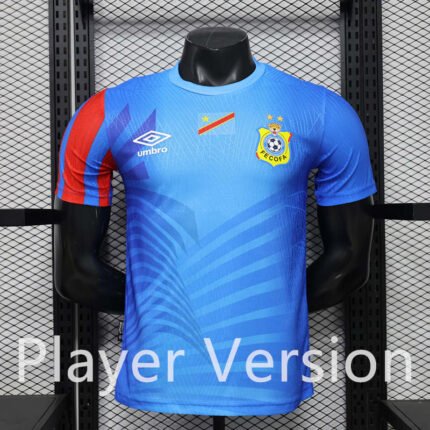 Player version 2026-2027 Congo Home Blue Soccer Jersey AAA