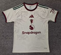2026-2027 Manchester United White Red Soccer Jersey AAA