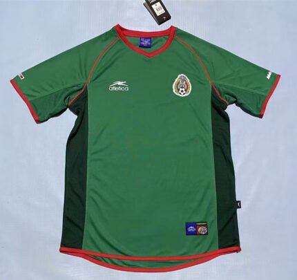 Retro Version 1998 Mexico Home Green Soccer Jersey AAA