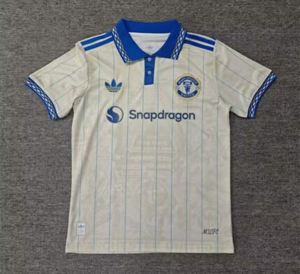 （S-4XL） 2026-2027 Manchester United White Blue Soccer Jersey AAA