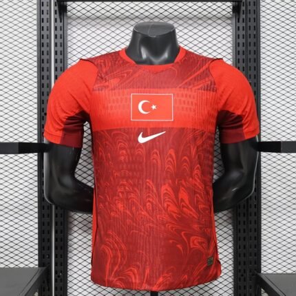 Player version 2026-27 turkey Away Red Orange Soccer Jersey AAA