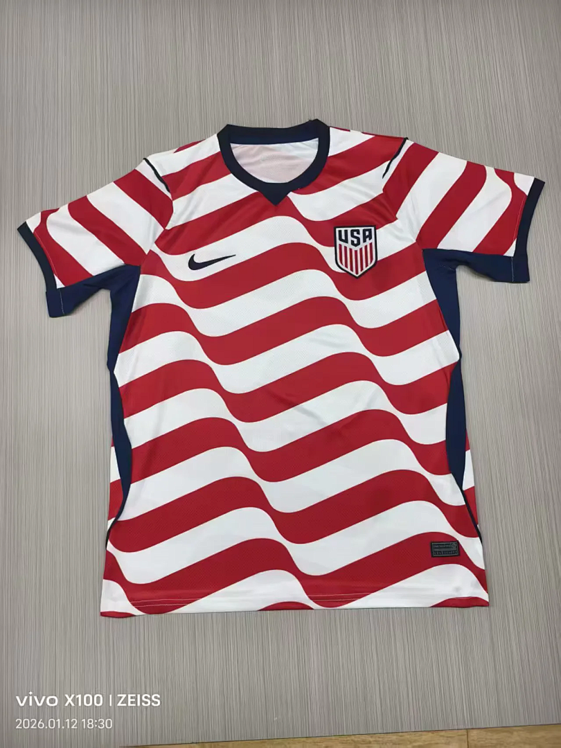 IMG_0279 2026-27 USA Home Red Soccer Jersey AAA - Image 1